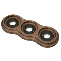 Рамка трехместная деревянная ретро, Восьмёрка, ASR-59032, Ясень, цвет Дуб